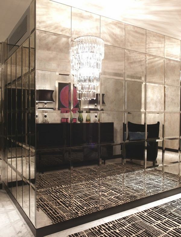 decorative mirror tiles living room modern home ideas crystal chandelier