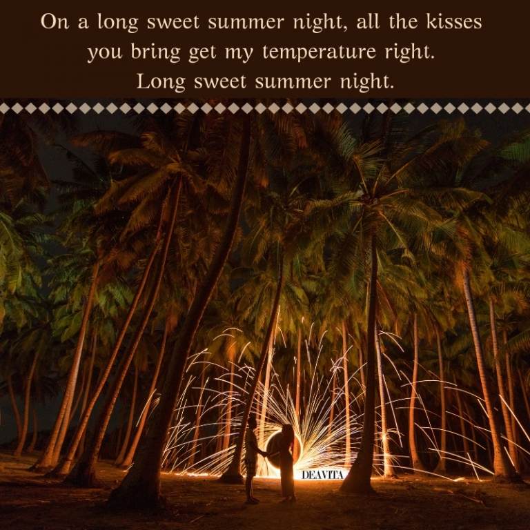 romantic quotes and sayings long sweet summer night