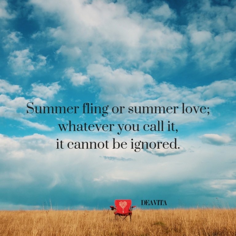 short romantic quotes about summer fling or summer love