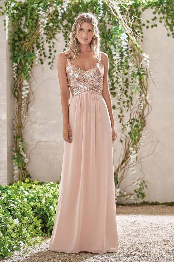 bridesmaid dresses ideas rose gold wedding color scheme