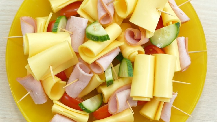 children party finger food for kids ideas cucumber with ham cheese skewers
