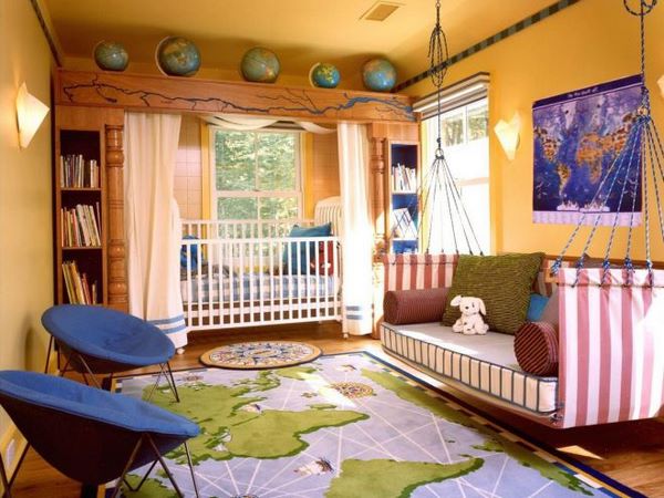 nursery room decor ideas original world map carpet