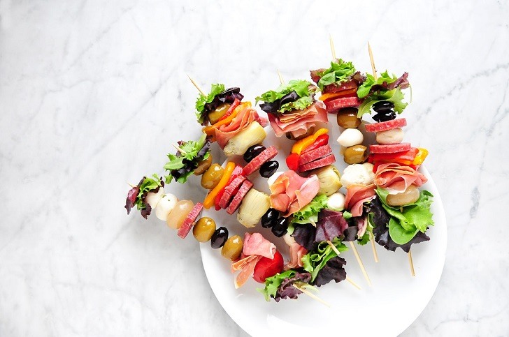 Antipasti Skewers recipes and ideas for festive party appetizers