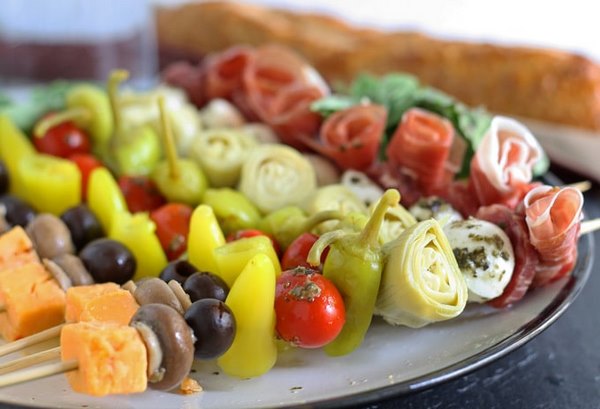 15 Antipasto skewers recipes – easy appetizers and party food ideas
