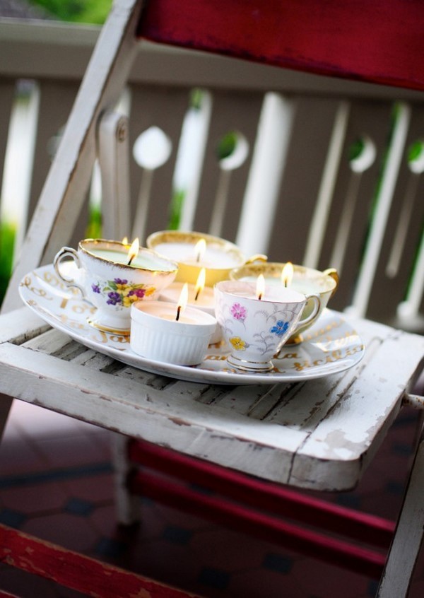 DIY teacup candle new life for old teacups