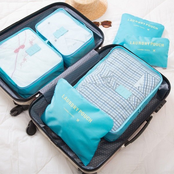 Luggage travel bags packing cubes organizer how to pack suitcase neatly