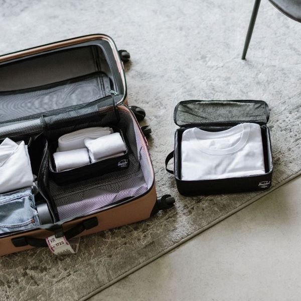 Travel organizers suitcase space saving luggage cubes