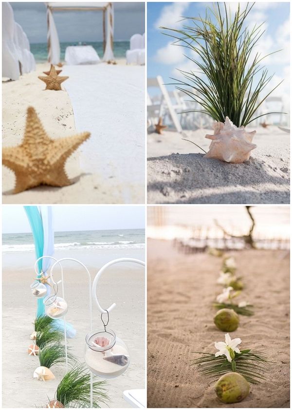 creative and easy ideas for decorating beach weddings
