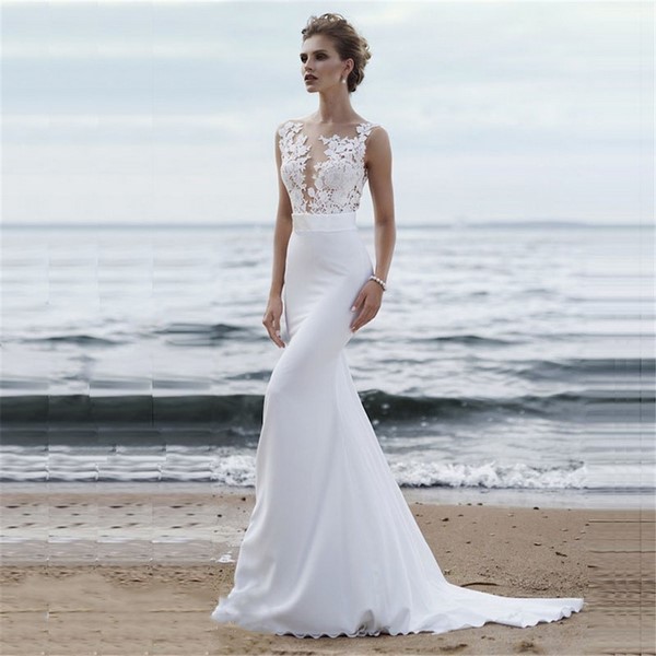 feminine bridal dresses ideas for weddings on the beach
