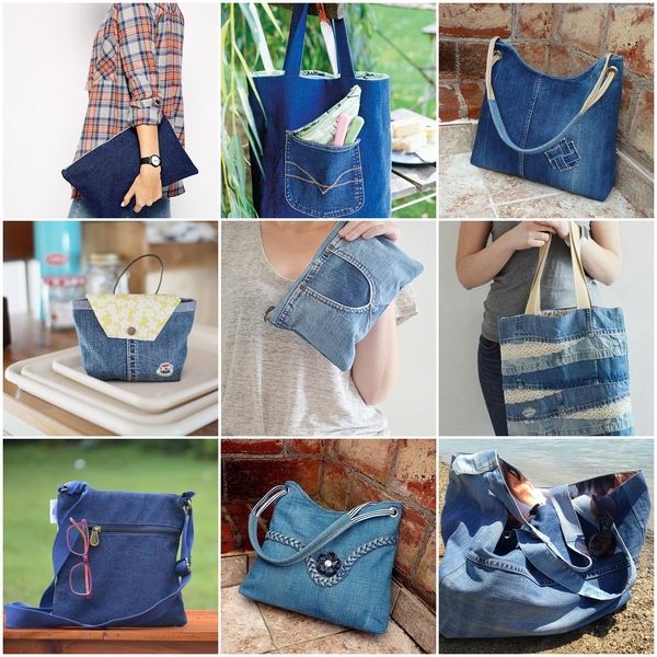 how to recycle old jeans and make a bag creative ideas