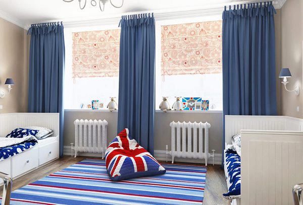 how to use blue color in nursery and childrens rooms interiors