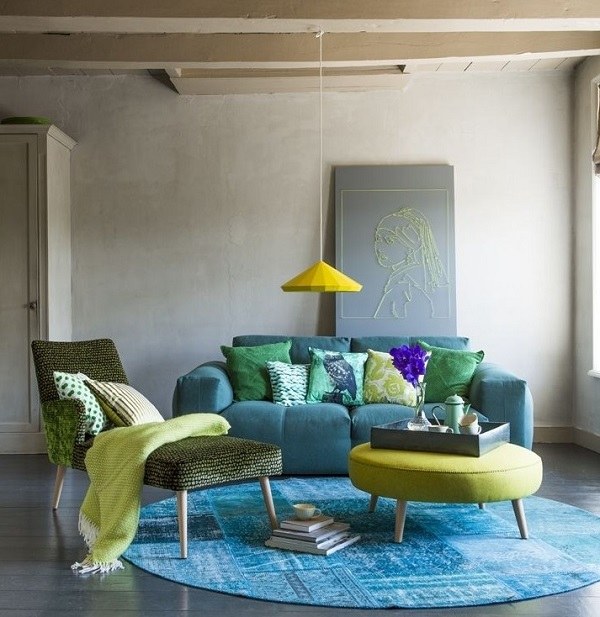 round carpet accent color home interiors