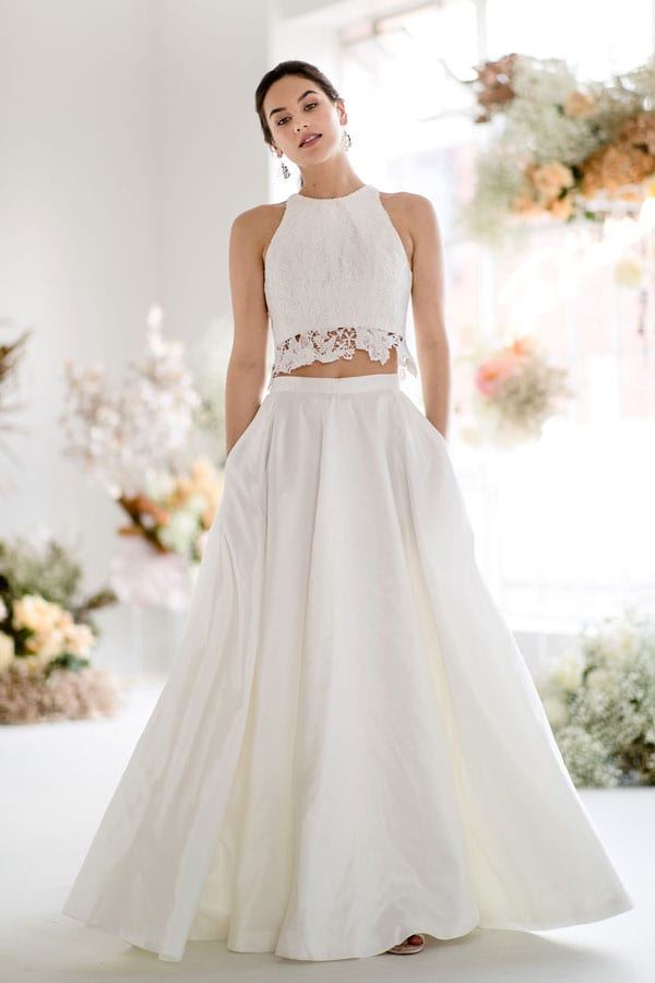 top and skirt with pockets original wedding dresses
