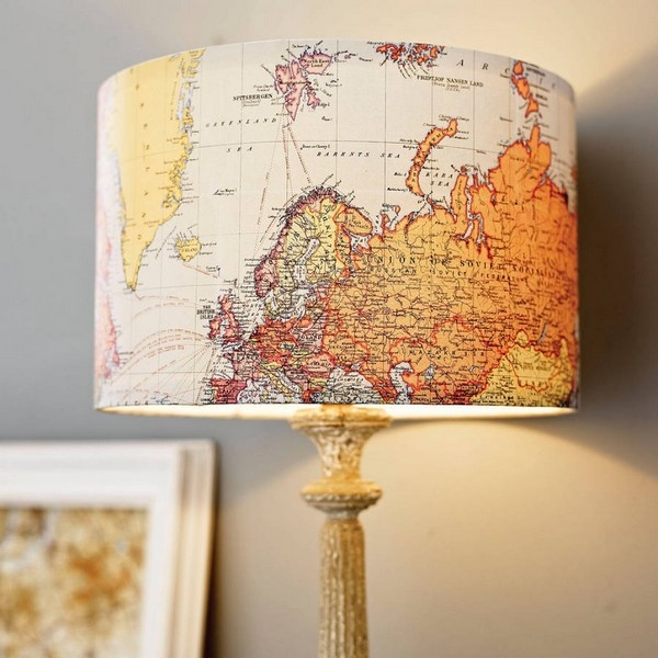 unique world map lamp shade home accessories ideas