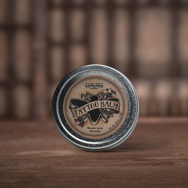Applying cold tattoo balm soothes itchy or irritated skin