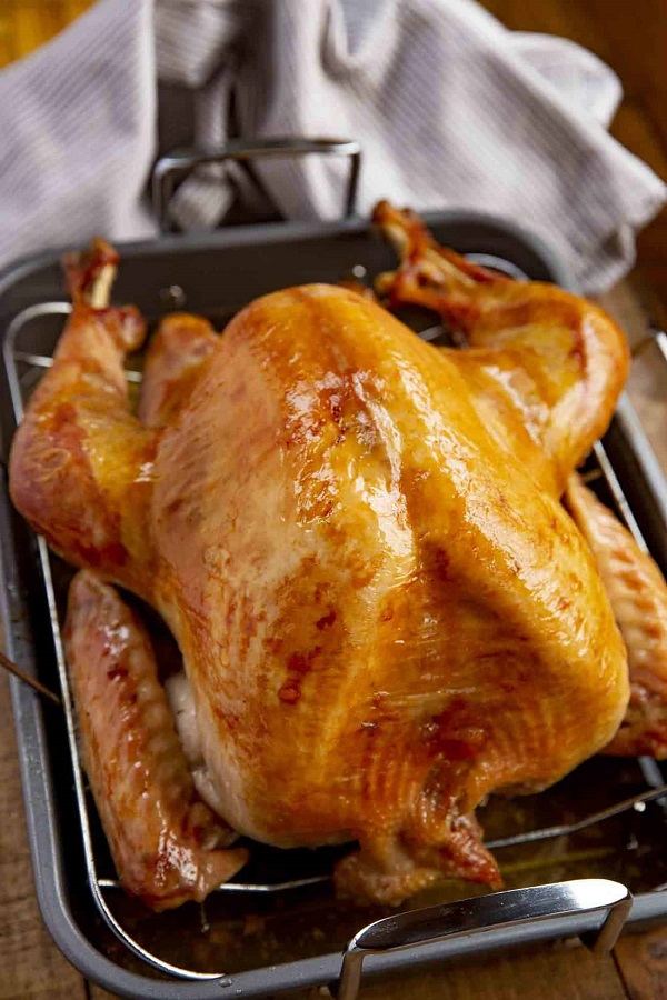 Baste the turkey while roasting
