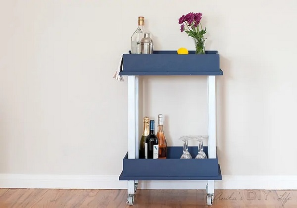 DIY-bar-cart-from-old-drawers-crative-craft-ideas