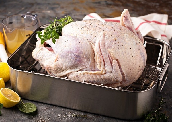 Prepare the turkey for roasting Thanksgiving Christmas recipes