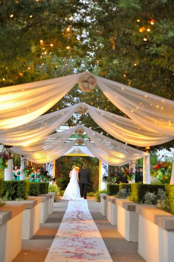 awesome summer outdoor wedding decoration lighting ideas