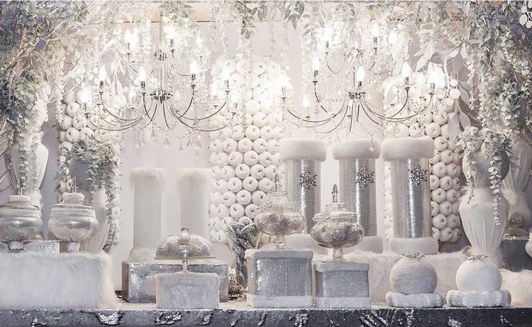 All white Christmas decor ideas luxurious winter themed decorations