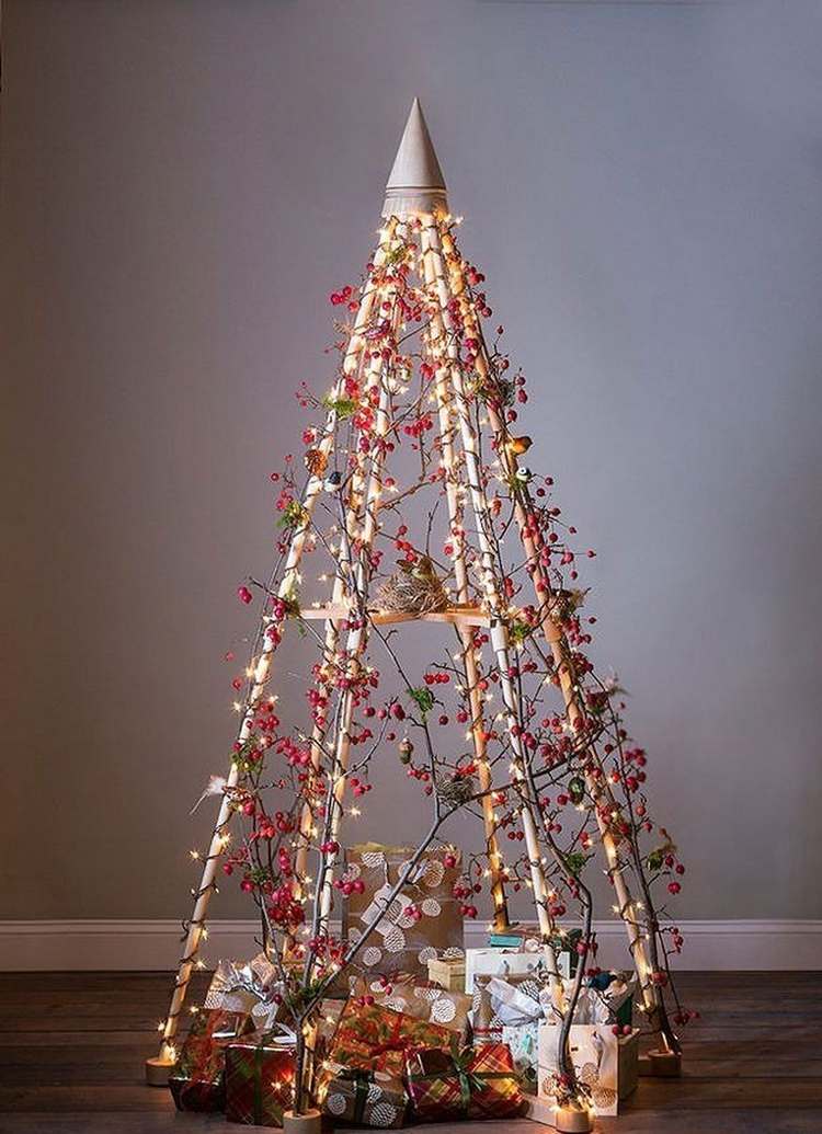 Alternative Christmas tree ideas original and creative decor