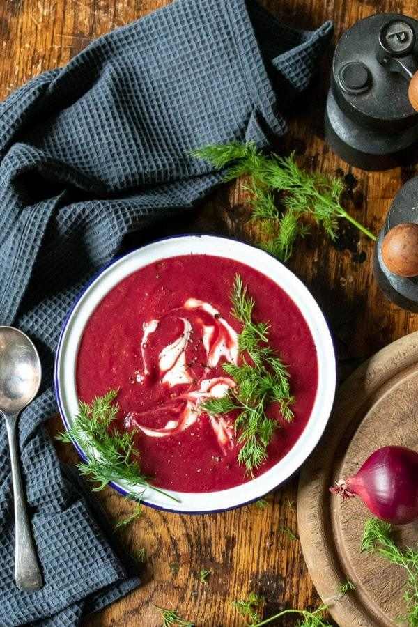 Autumn beetroot soup recipe