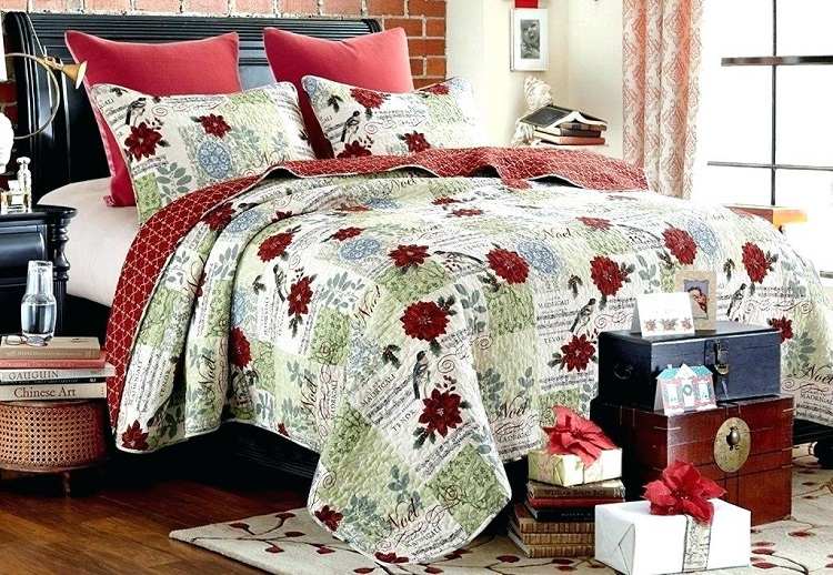 Christmas quilts ideas joyful bedroom decor winter holidays