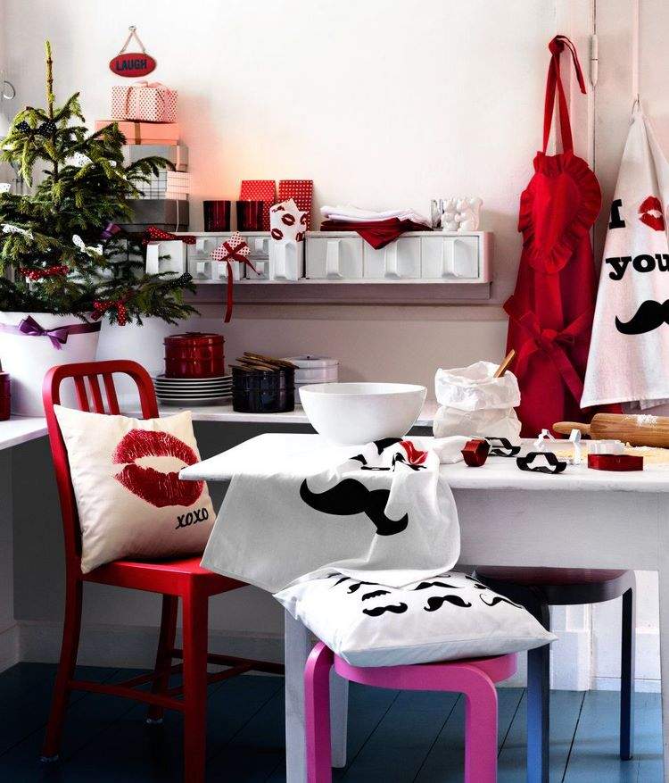 Cool and easy Christmas kitchen decorating ideas