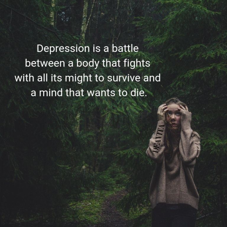 Depression quotes and sayings about feeling sad
