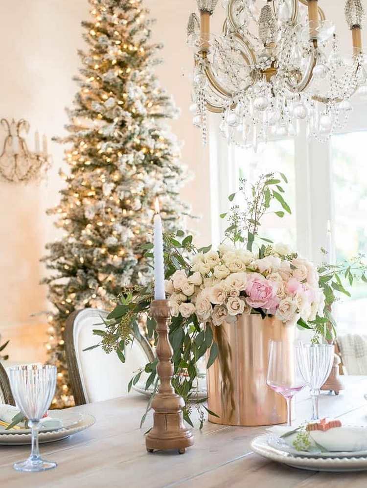 French country christmas home decor ideas color scheme