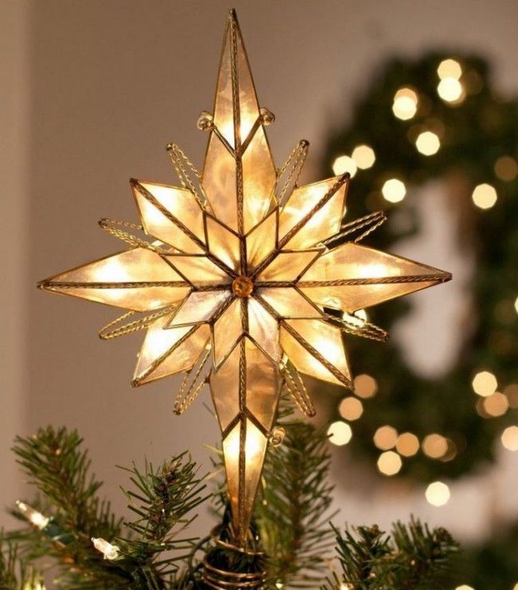 LED light Bethlehem star Christmas tree topper