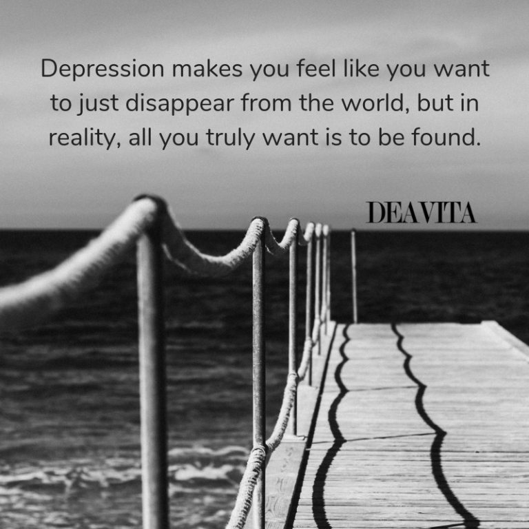 Short deep and wise sayings about depression