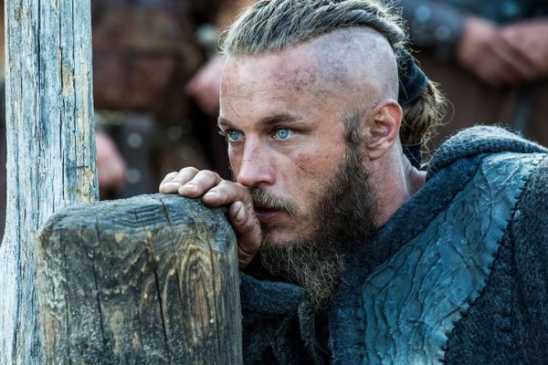 Travis Fimmel as Ragnar Lothbrock in the Vikings series