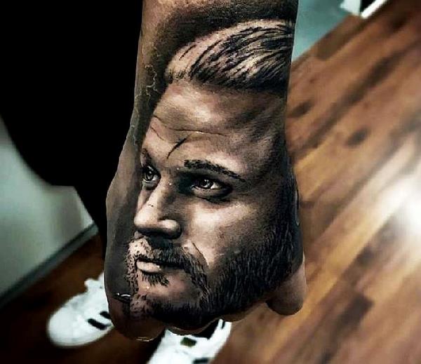 Vikings series tattoos ragnar arm tattoo for men