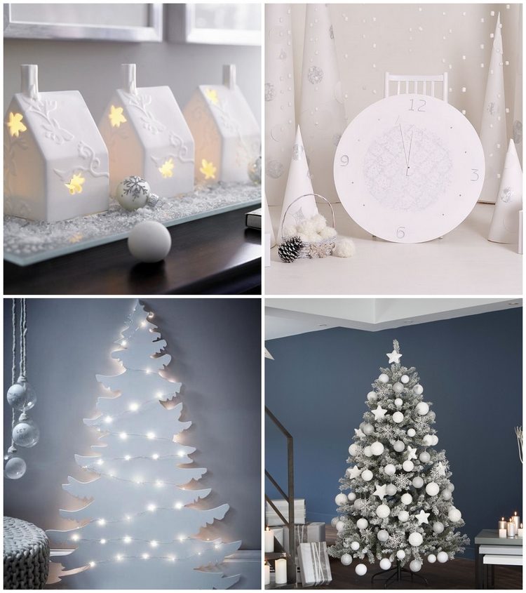 awesome white Christmas ideas for home decoration