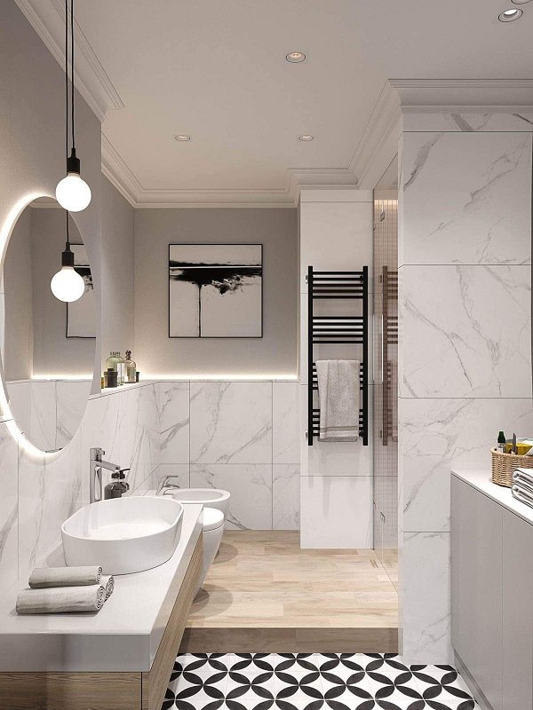 bathroom remodel and creative designs to increase the space