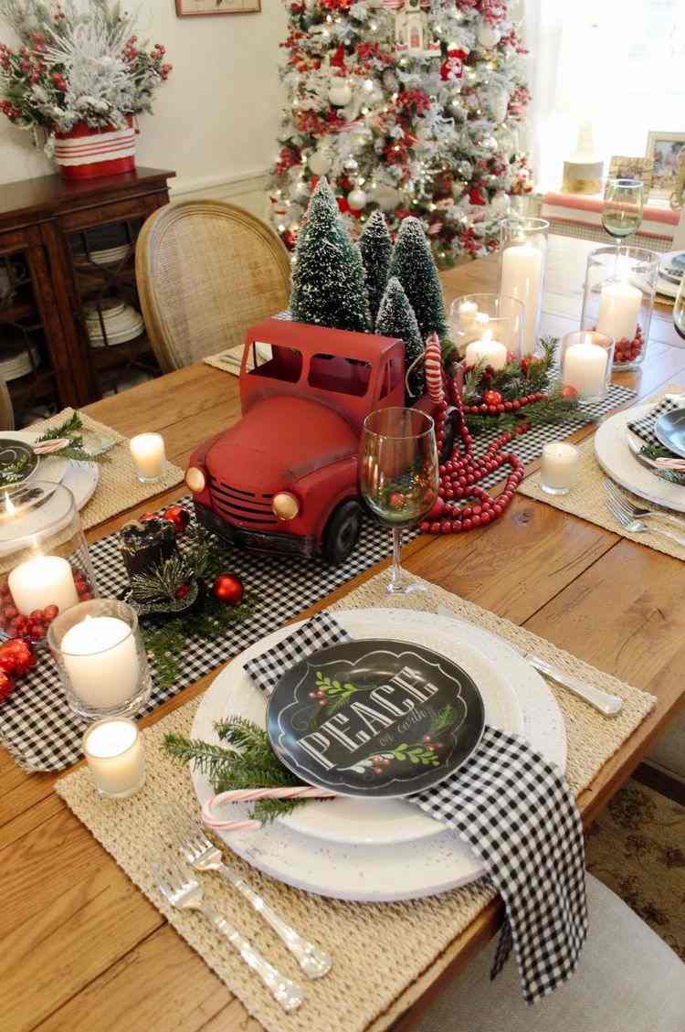 best christmas table settings DIY creative centerpiece ideas