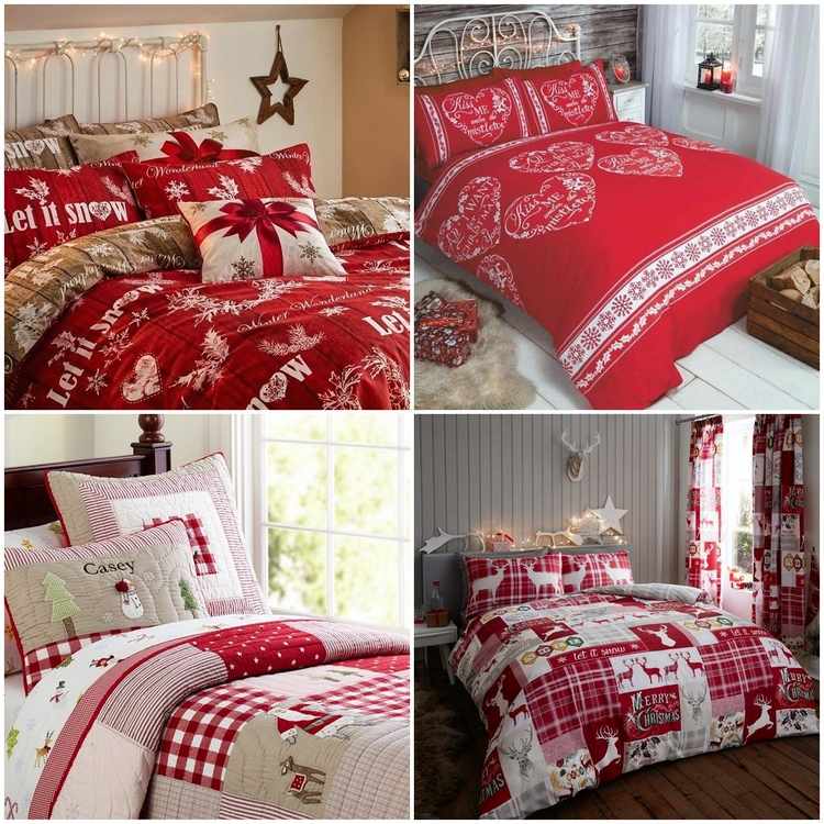  bedroom decor ideas Christmas bedspreads bed sets comforter duvet