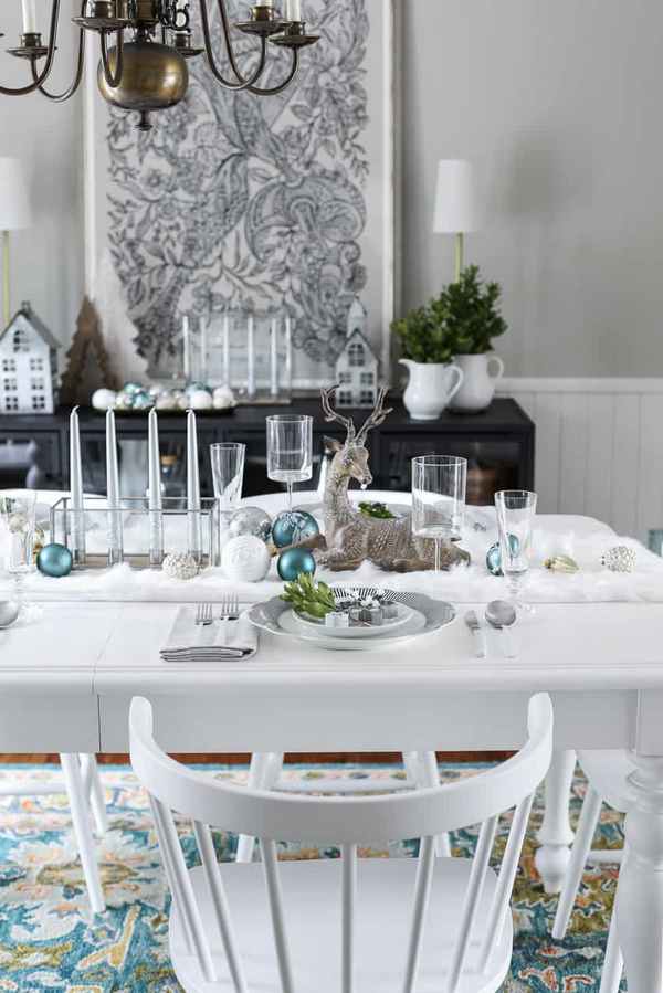 christmas dining room decoration ideas trendy colors table setting