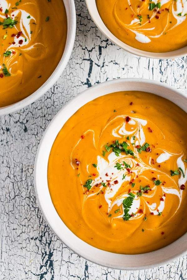 creamy red lentil and carrot soup recipe
