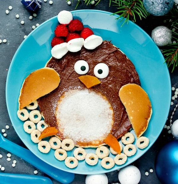 christmas breakfast ideas for kids cute penguin pancakes 