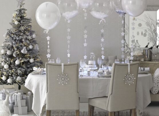 exceptional-white-christmas-dininig-room-and-table-decoration-ideas