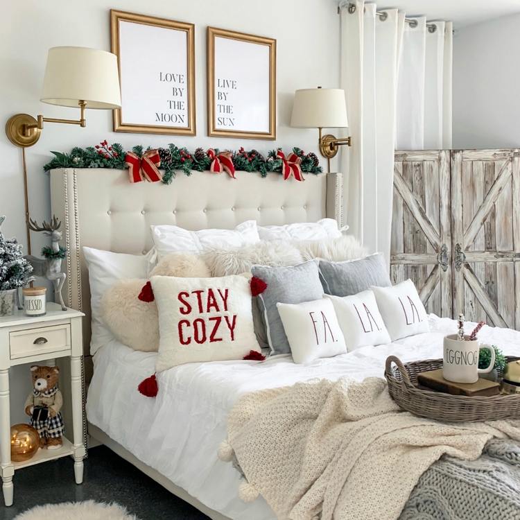 fantastic Christmas decor ideas for bedrooms