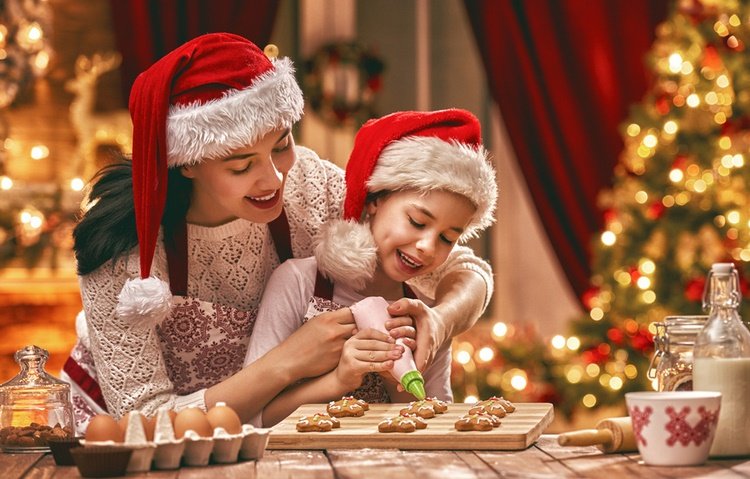 gingerbread cookies baking and decorating festive Christmas decor