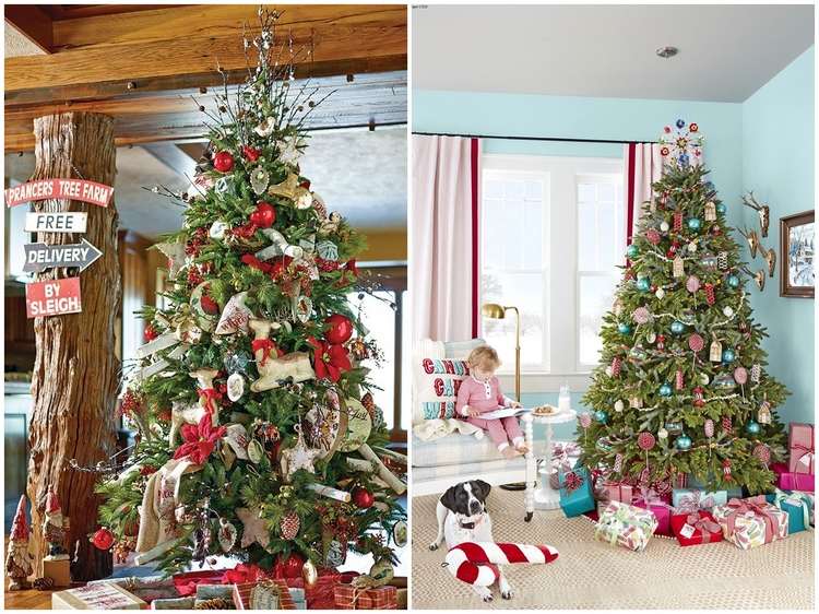 how to decorate Christmas tree original toppers ideas