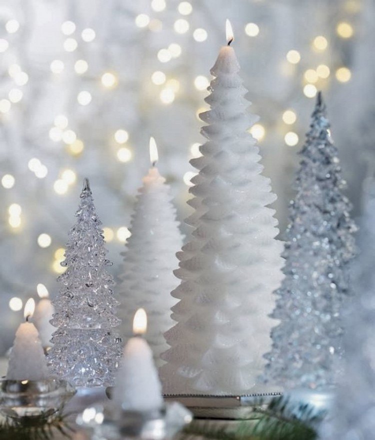 how to decorate for Christmas white and silver ideas