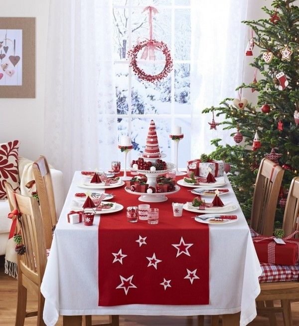 how to decorate the dining room for Christmas