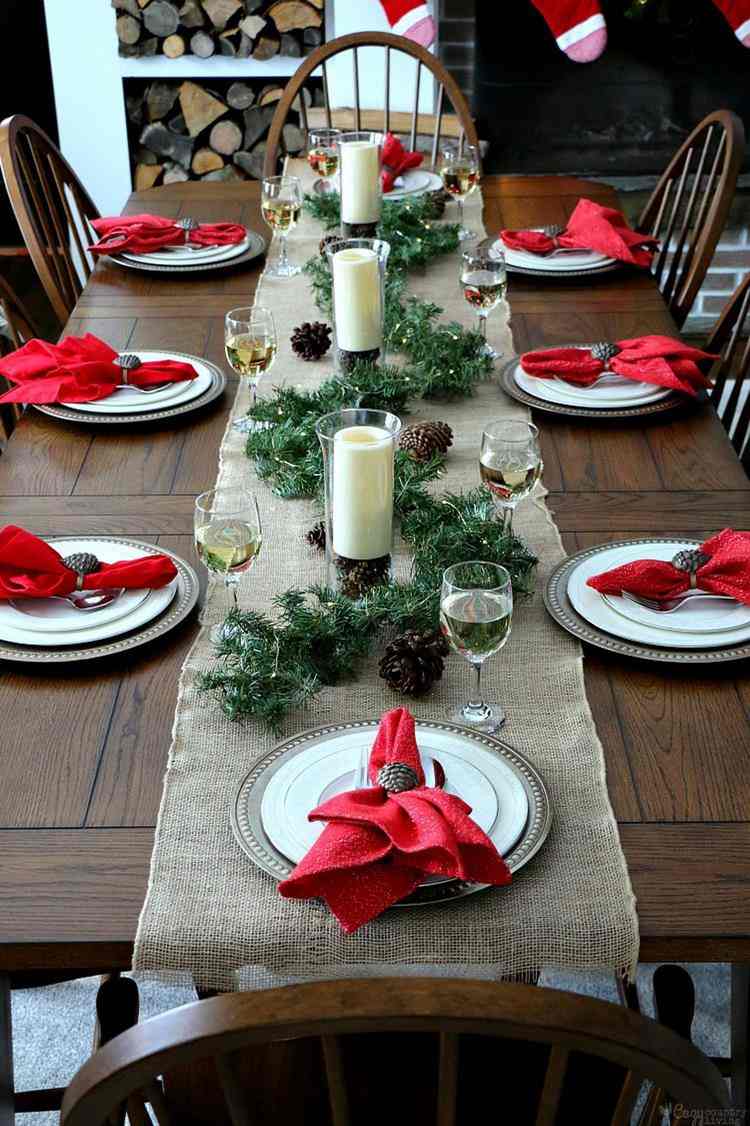 inspiring Christmas table setting ideas colors materials tips