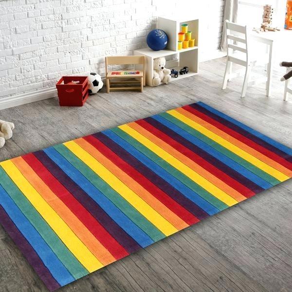 rainbow rug for kids bright colors in childrens rooms