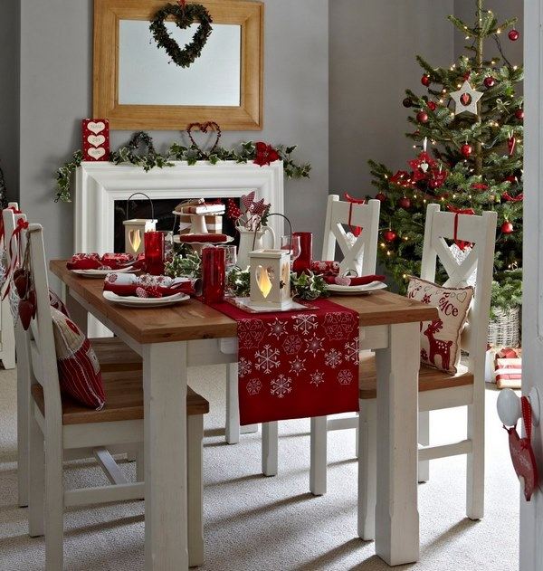 stunning dining room Christmas decor ideas